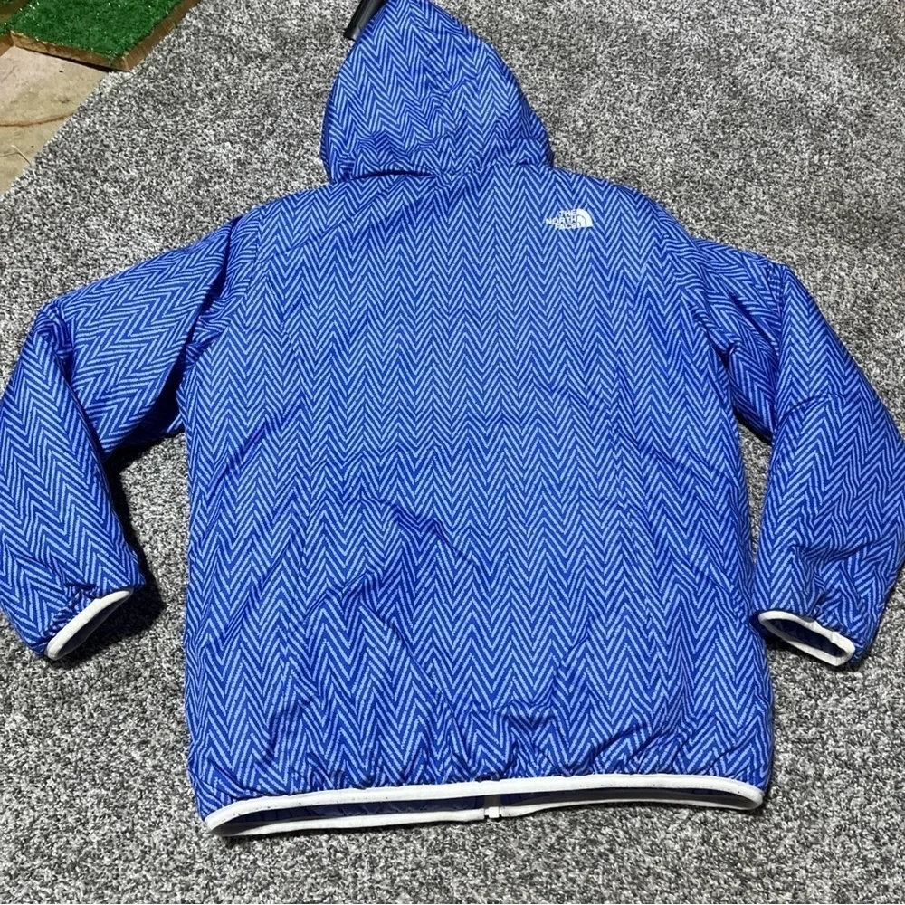 The North Face Youth XL Reversible Jacket Puffer Coat Purple